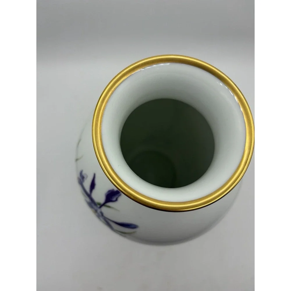 Franklin Porcelain Meadowland Bird Vase Basil Ede Limited Edition 11.5